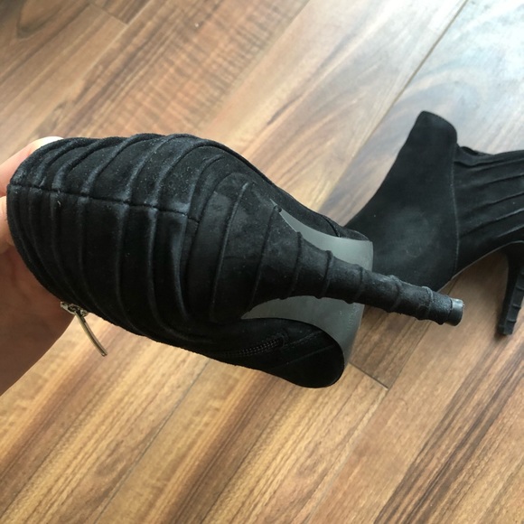 black suede booties - Picture 6 of 15